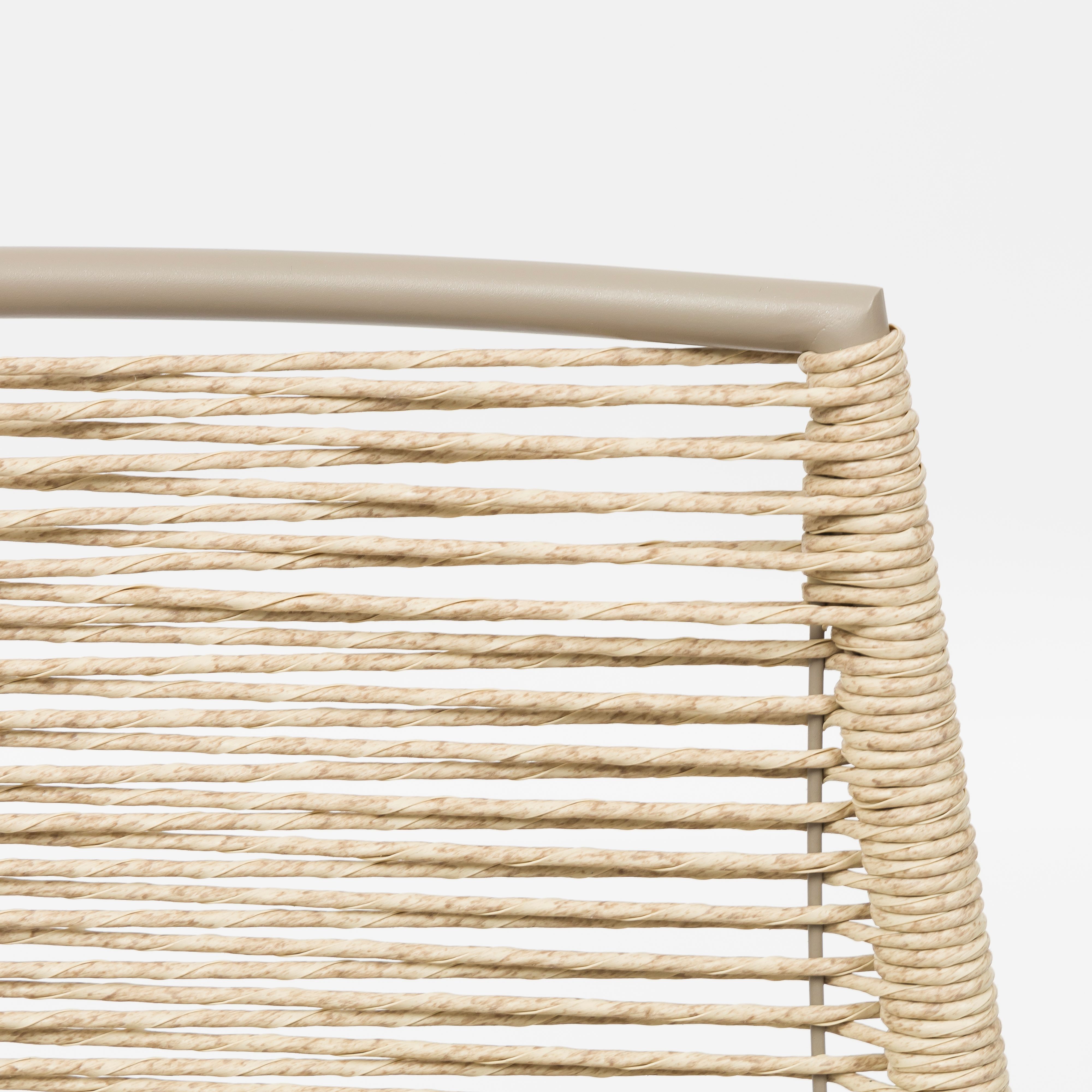 Kola Modern Steel Frame Wicker Outdoor Chair for Patio Dining - AD722030