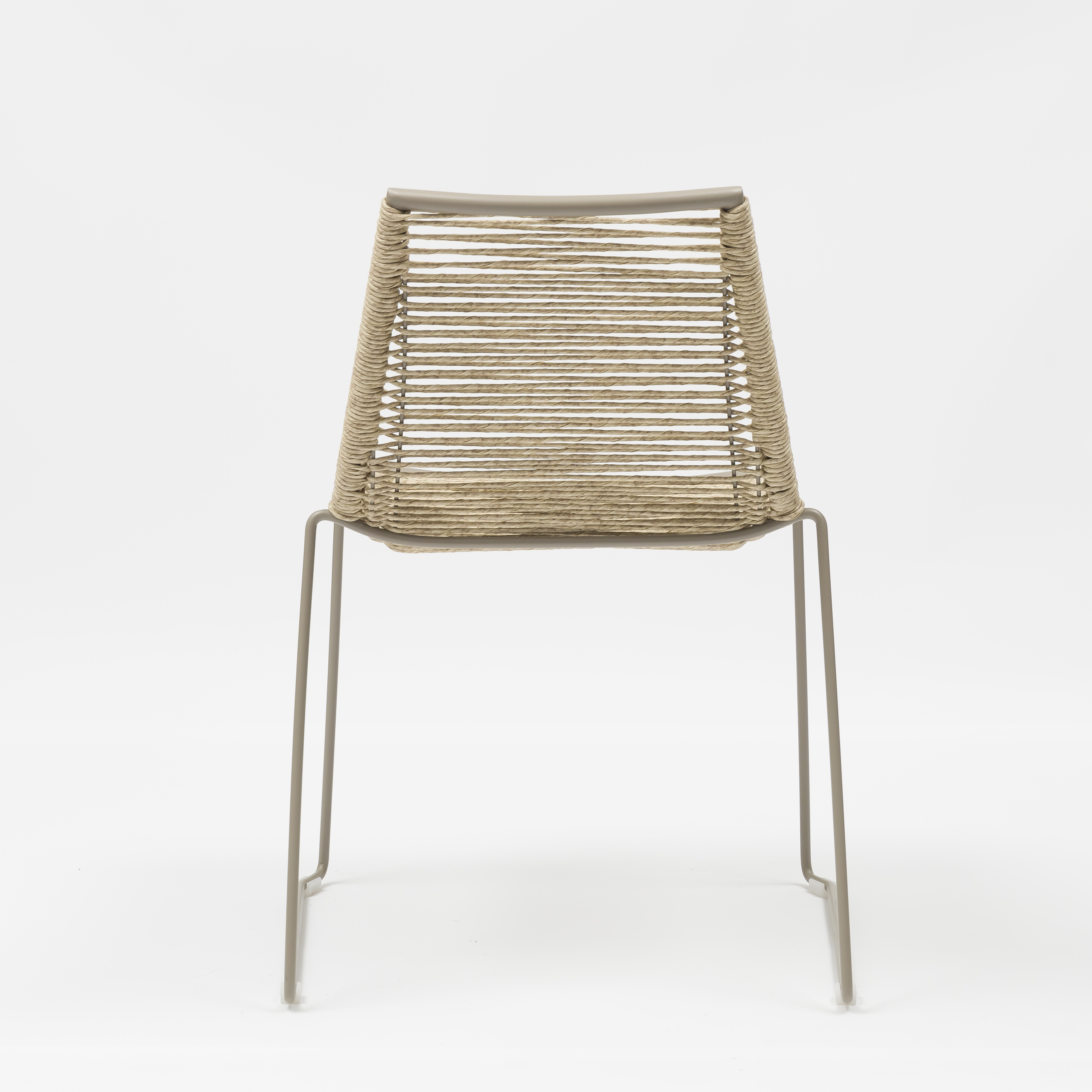 Kola Modern Steel Frame Wicker Outdoor Chair for Patio Dining - AD722030