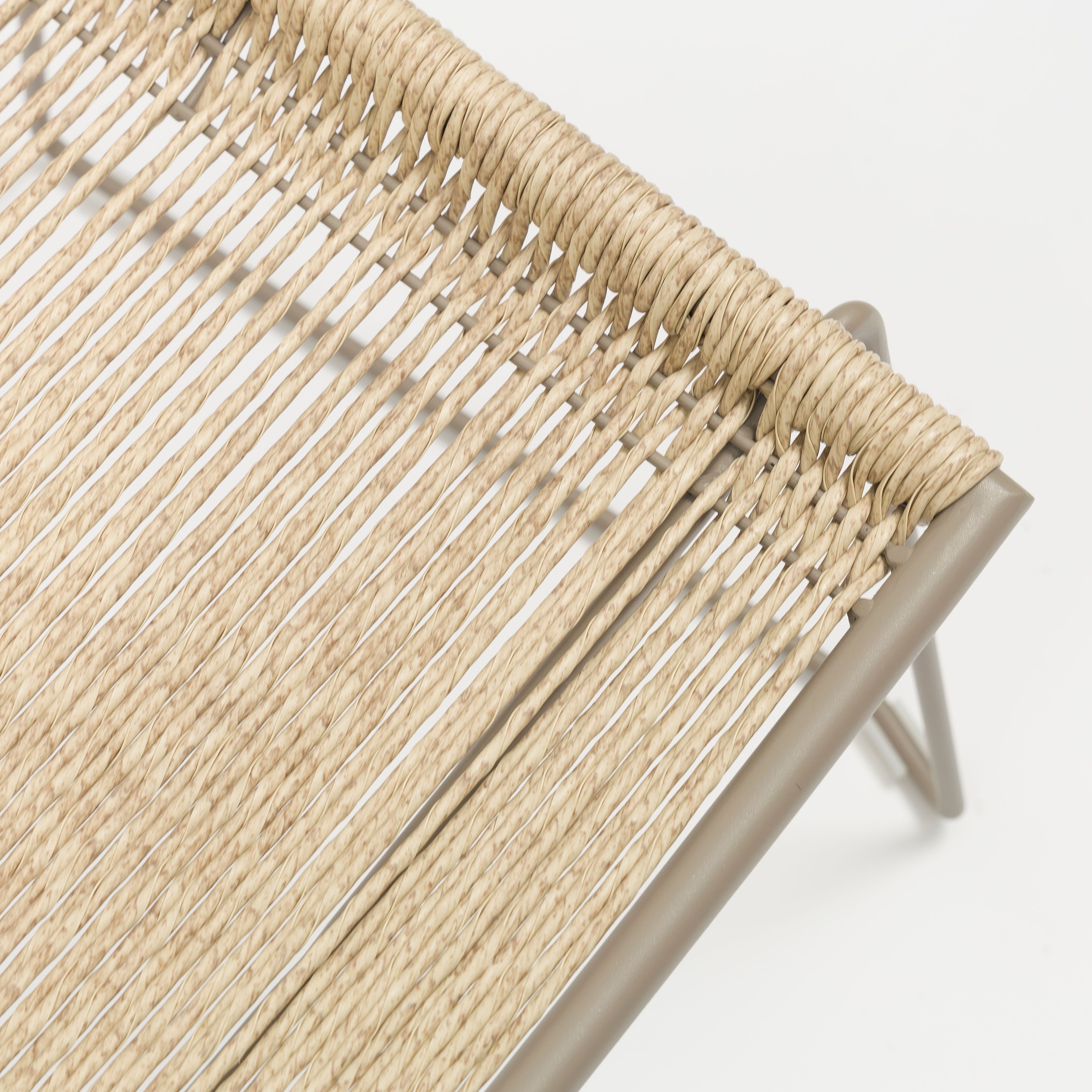 Kola Modern Steel Frame Wicker Outdoor Chair for Patio Dining - AD722030