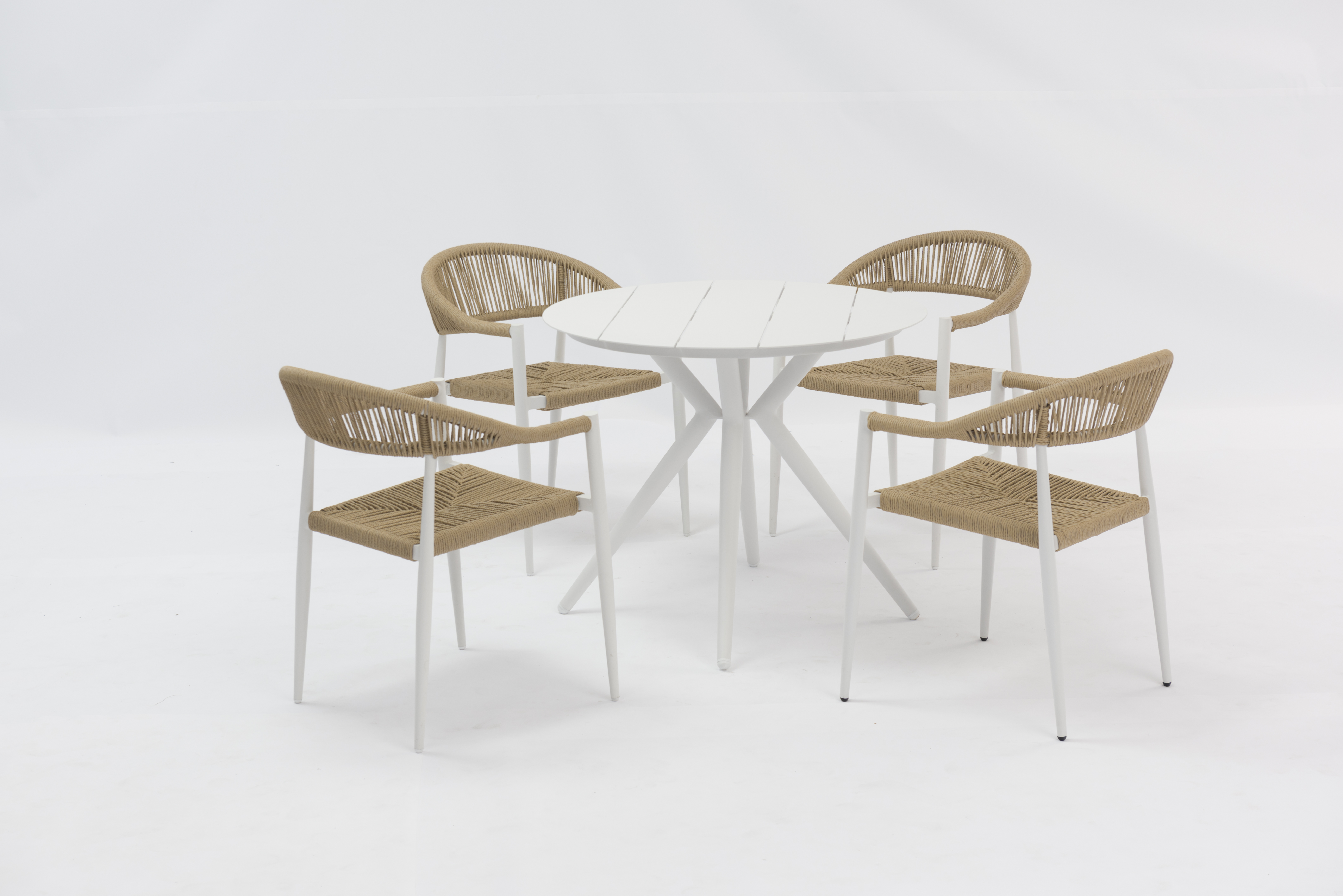 Full-Aluminum Modern Aluminum Patio Dining Table - AD791018R