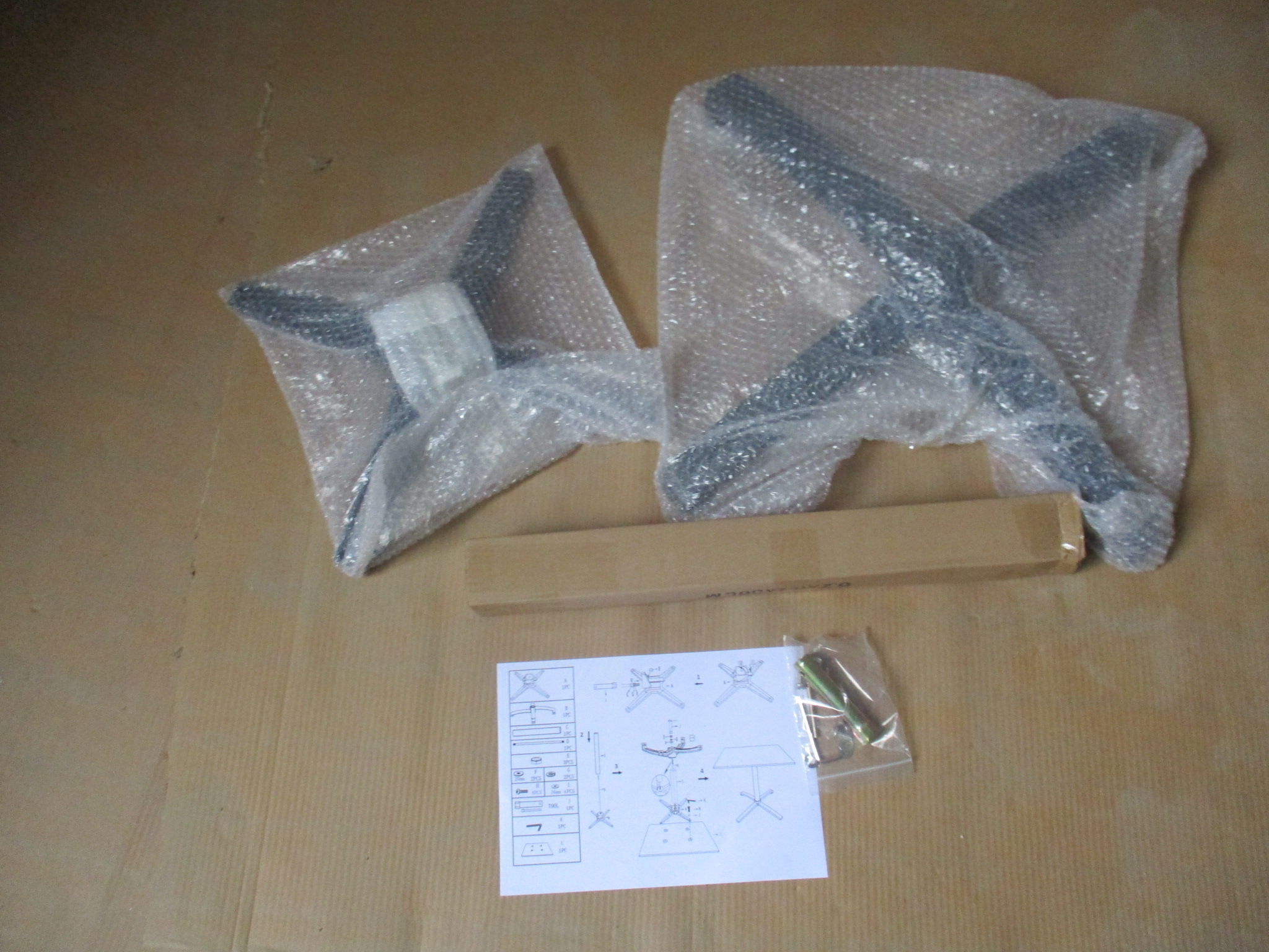 Metal dining restaurant round or cross shape cast Alum table base With HPL Table Top- AD751017