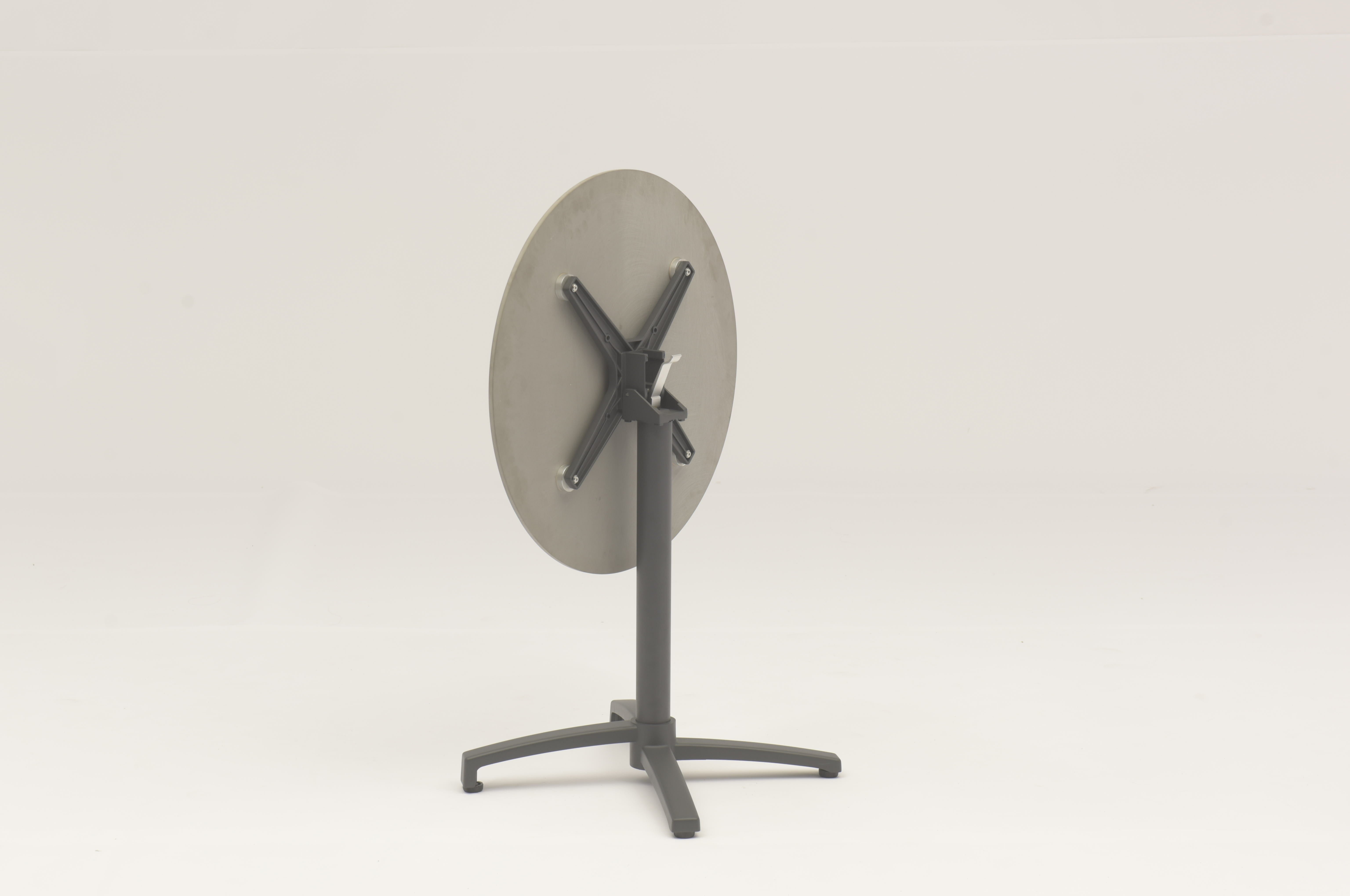 Modern Industrial Round Restaurant Coffee Dinning Metal Table Bases with Ceramic Table Top- AD751014