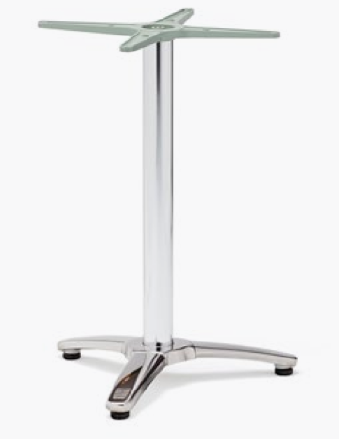 Best Choice for Restaurant Dining Coffee Shop Table Use- Cross Table Base Quality Cafeteria & Restaurant Supply Aluminium Cafe Table Base- AD621001