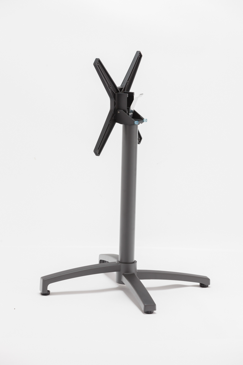 Traditional Black Pedestal Table Base Cast Aluminum Metal Leg Table Bases for Dining & Gym Restaurant & Home Furniture- AD621058