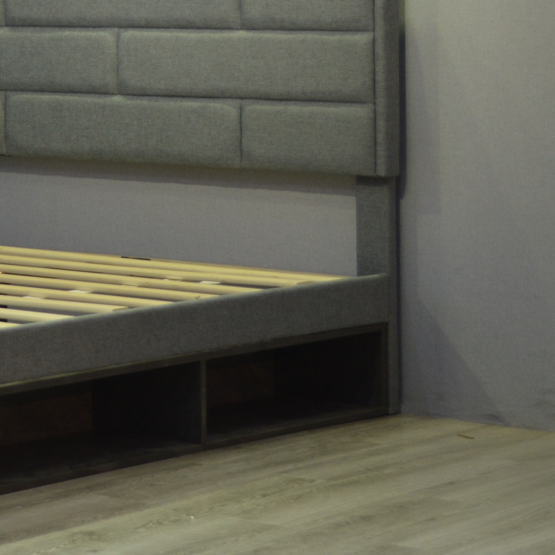 Huayang OEM Bedroom Furniture Customized Frame Queen Flat Bed with Storage Drawer