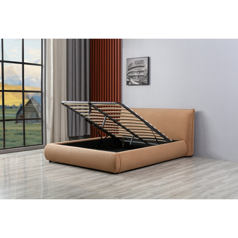 Huayang OEM Queen Size Upholstered Bed Bedroom Storage Bed Frame for Adult