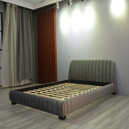 Huayang Carton Customized Queen Size Luxury Flat Velvet Bed Frame for Adult