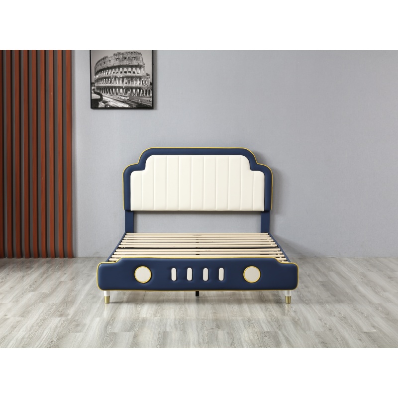 Huayang Cartoon design Bedroom Simple Single Bed Queen Size Upholstered Bed Frame