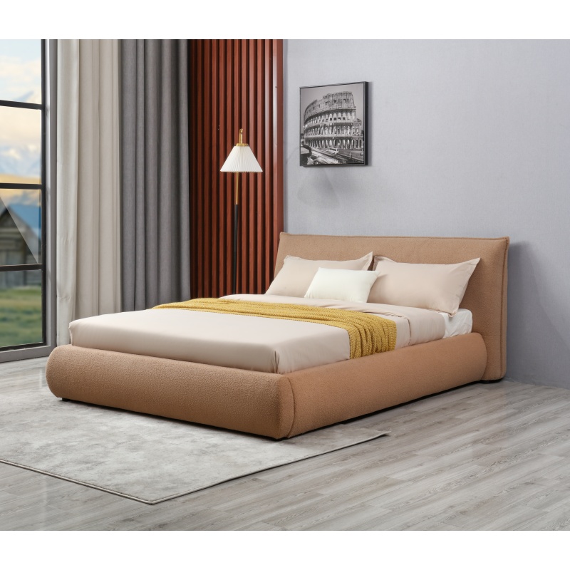 Huayang OEM Queen Size Upholstered Bed Bedroom Storage Bed Frame for Adult