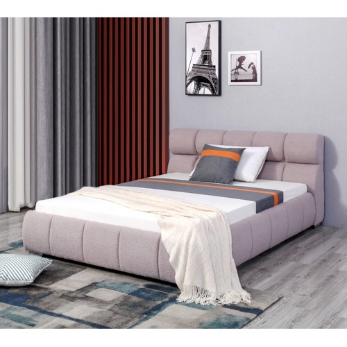 Huayang Queen Size Double Bedroom Looped fleece Flat Bed Frame OEM