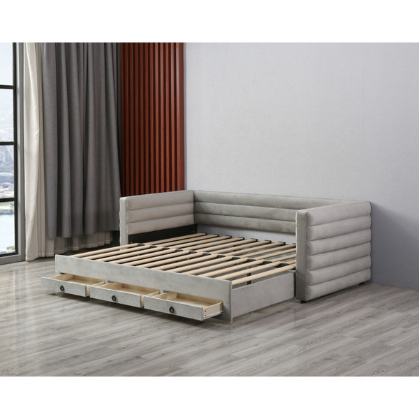 Hot Sale Huayang Modern Carton Customized Function Pull-out Storage Drawer Bed