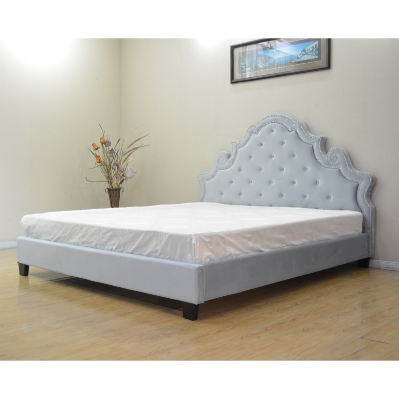 Huayang Wholesale Modern Court Style Look Flat Queen Size Bedroom Bed Frame