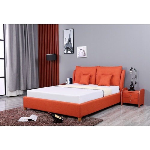 Huayang Hot Selling Genuine Modern Fabric Bed King Bed Bedroom Furniture