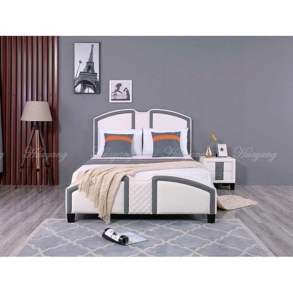 Customized Huayang Home Furniture Manufacture Queen & King Size Flat Bed Frame