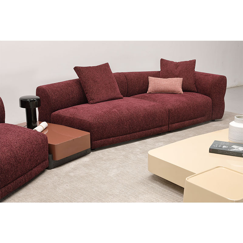 Living room light color sofa