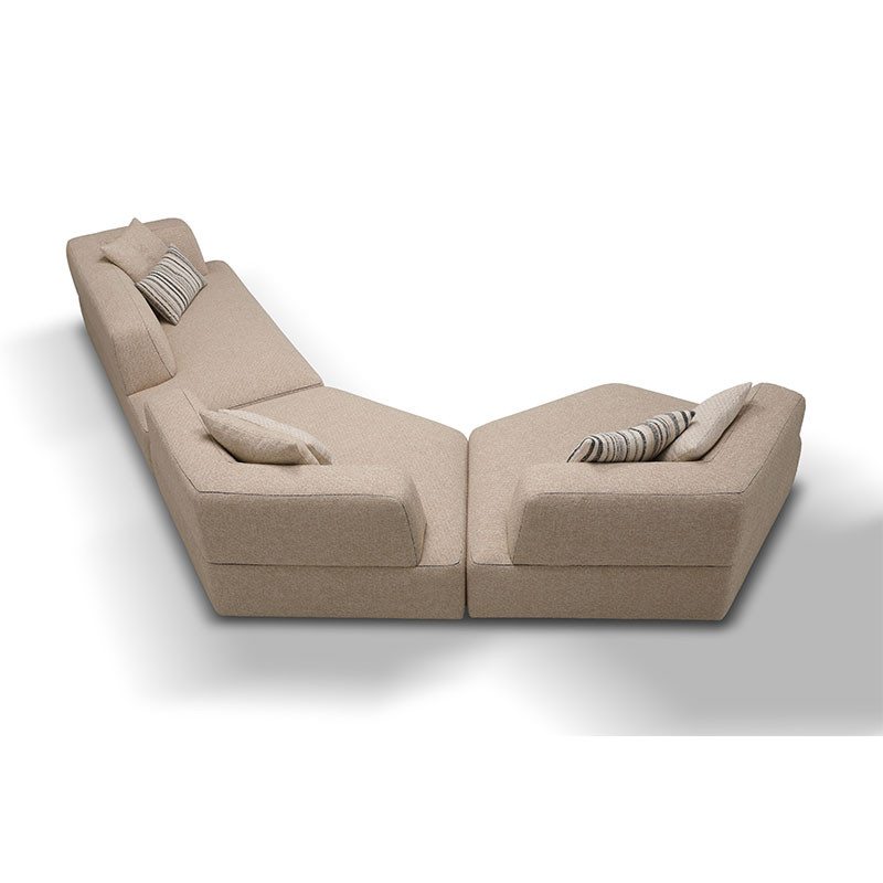 Living room light color sofa