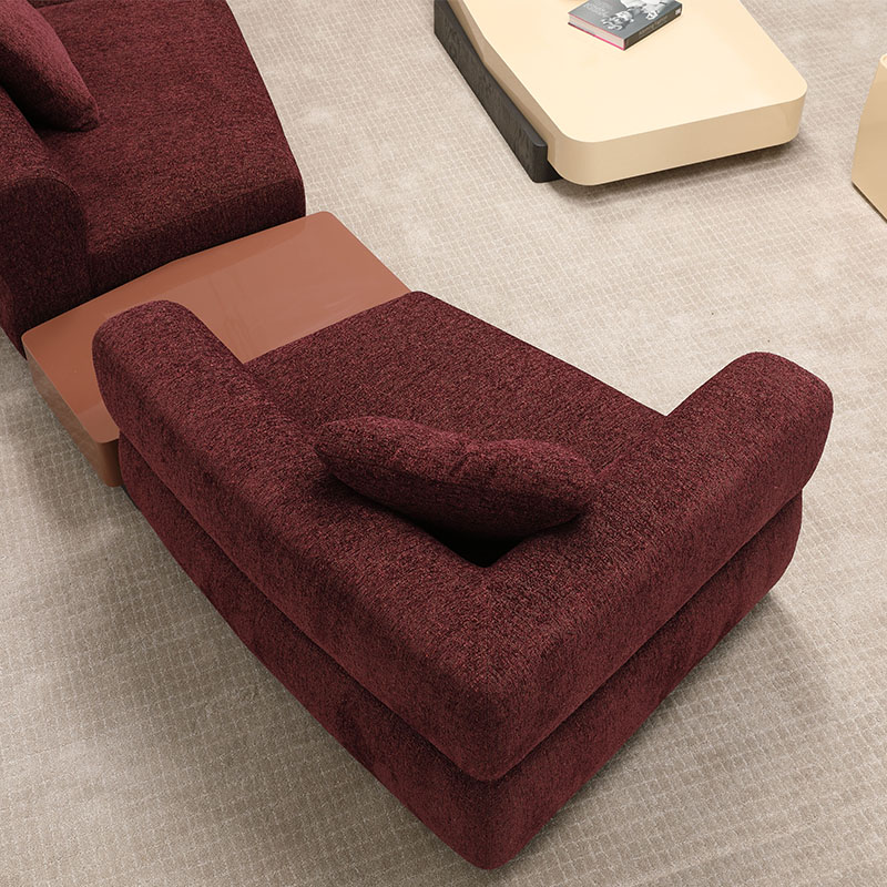 Living room light color sofa