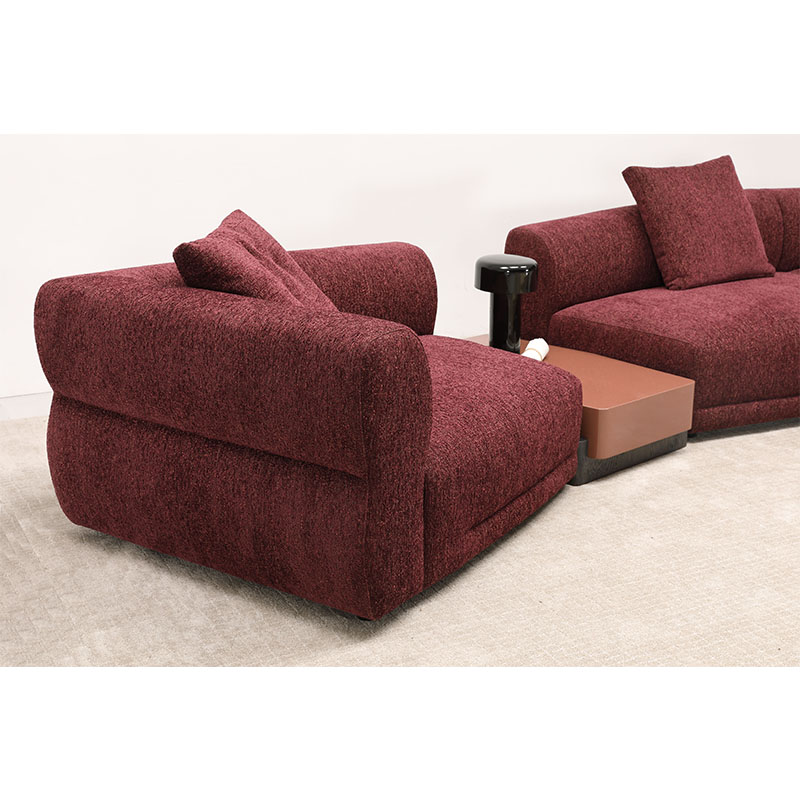 Living room light color sofa