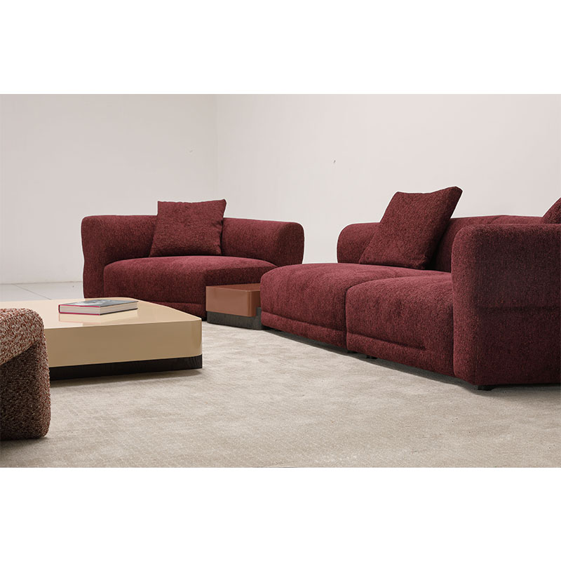 Living room light color sofa