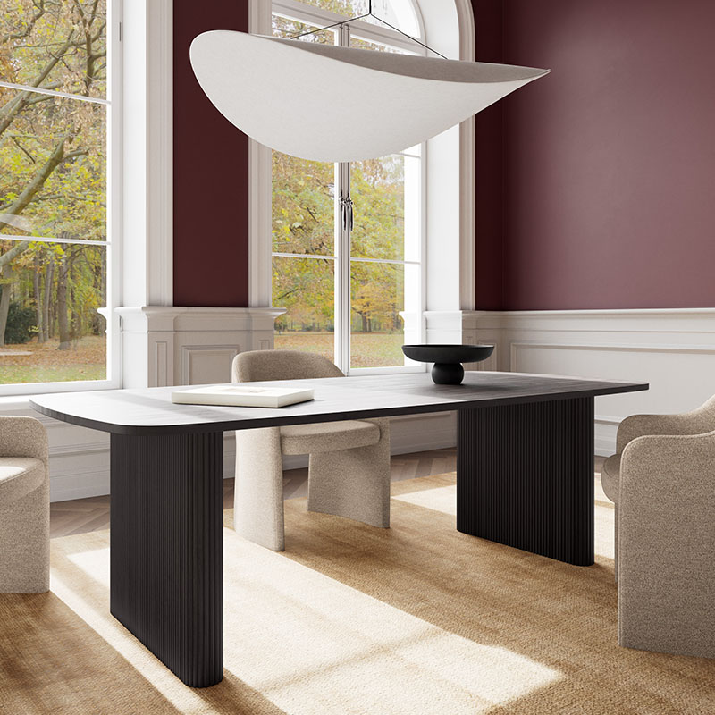 Narino dining table with Amadeus armchairs