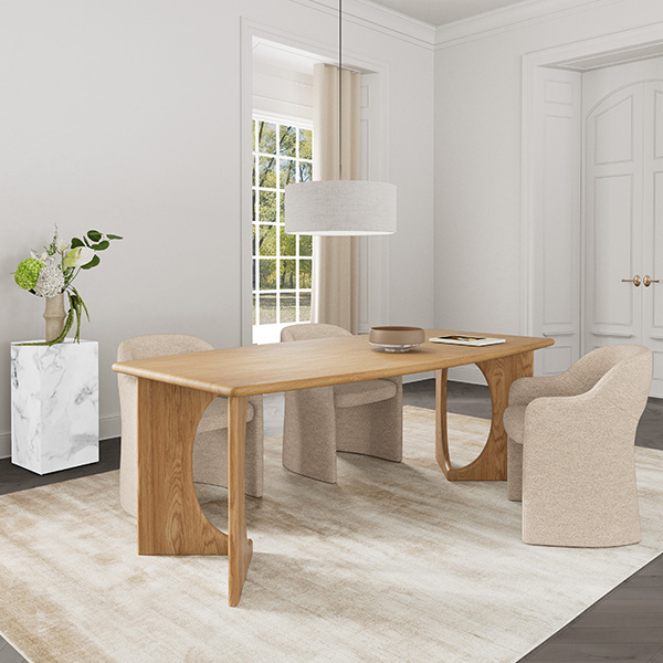 Foley dining table with Amadeus chairs