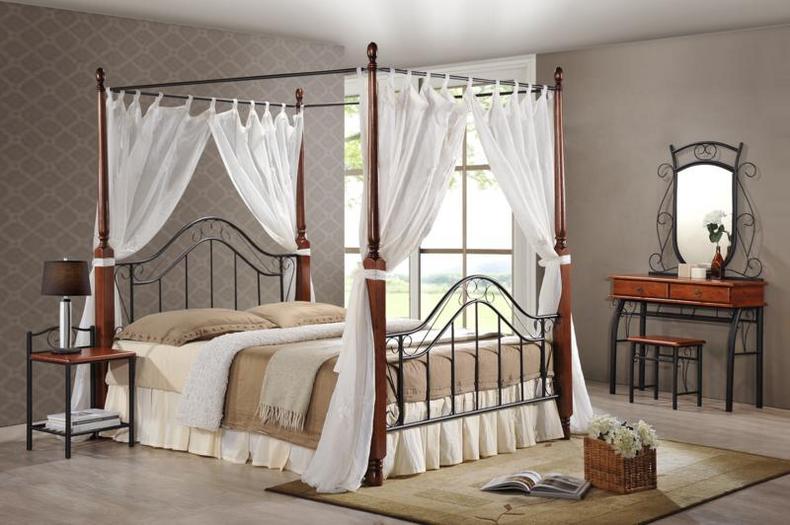 UF-9192 Wrought iron canopy bed