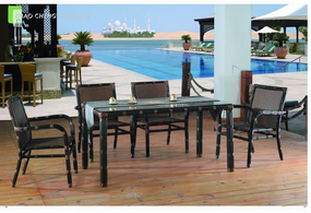 PE Rattan dining set